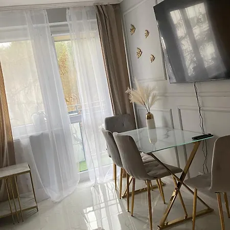 Apartament Gold Glamour Z Dwoma Sypialniami, Duzy Balkon Sopot