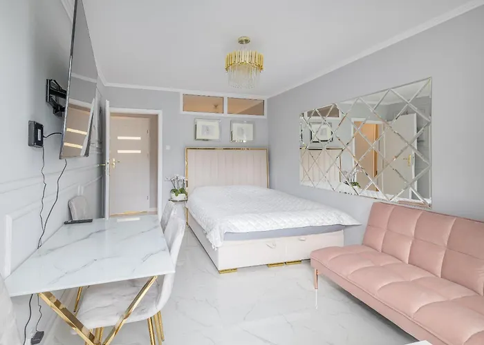 Gold Glamour Z Dwoma Sypialniami, Duzy Balkon