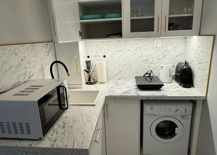 Gold Glamour Z Dwoma Sypialniami, Duzy Balkon Lejlighed