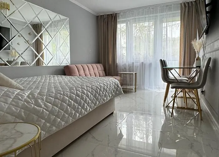 Gold Glamour Z Dwoma Sypialniami, Duzy Balkon *